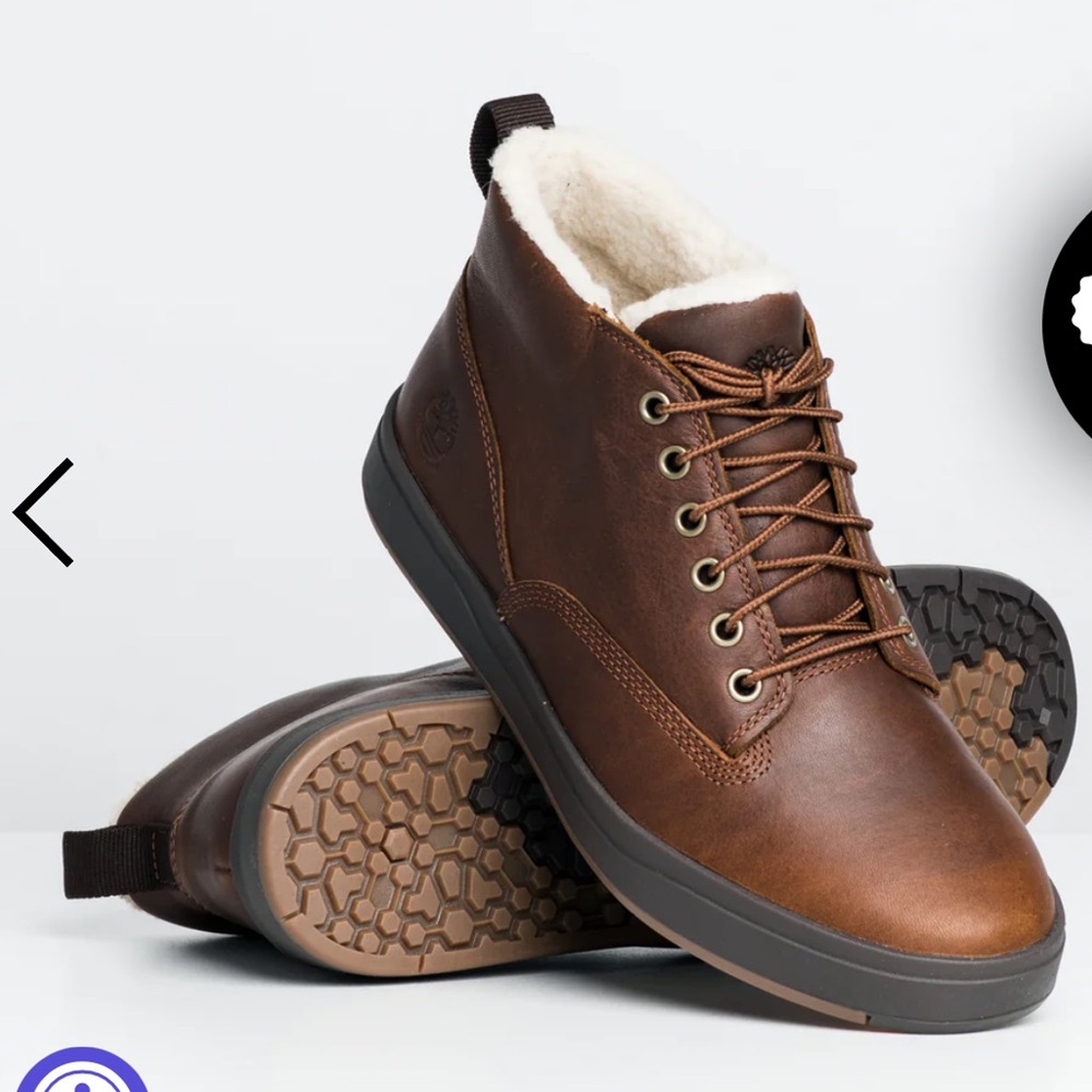 TIMBERLAND MENS TIMBERLAND DAVIS SQUARE LINED CHUKKA BOOT size 10